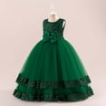 thumbnail image 2 of Kid Girl Dresses Girls Formal Dresses Green Girls Dress Girls Special Occasion Dress Children'S Day Dresses For Girls 9-10 Years, 2 of 6