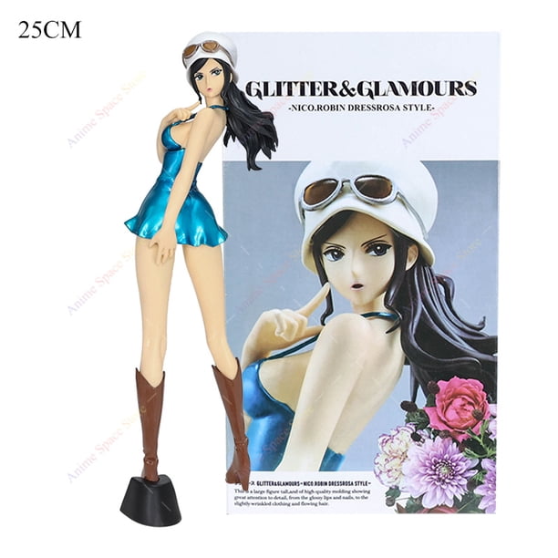 Figura de una pieza Nico Robin Dressrosa estilo Glitter Glamours juguete de modelos coleccionables figuras de acción de PVC Robin dos años después muñeca