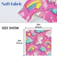 thumbnail image 5 of 6 Pack 20'' x20" Satin Table Napkins Dinner Napkins for wedding Party Decoration events Unicorns and Clouds, 5 of 6