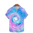 thumbnail image 2 of VBTAPA Mens Funky Hawaiian Shirt Tie Dye Print Casual Summer Shirts Short Sleeve Button Down Beach Shirt Lightweight Holiday Party Shirts Clearance Sale Multicolor XXL, 2 of 5