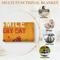 thumbnail image 6 of Funnil Happy Anniversary for Couples Blanket Wedding Anniversary Blanket Gifts for Him Her Wife Husband Men Women, Best Romantic Anniversary Marriage Gift for Girlfriend Boyfriend, 50"x60" Yellow, 6 of 9