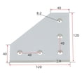 thumbnail image 3 of Joining Plate For 3030/4040 Anti Rust Easy Installation 5 Holes 90 Degree, 3 of 9