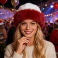 thumbnail image 2 of XIAOCHA Women's Plush Fall‑Winter Bucket Hat，Solid Warm Hats，City Party Headwear,Wine, 2 of 5