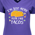 thumbnail image 4 of Inktastic Im Just Here For The Tacos Cinco De Mayo Women's V-Neck T-Shirt, 4 of 5