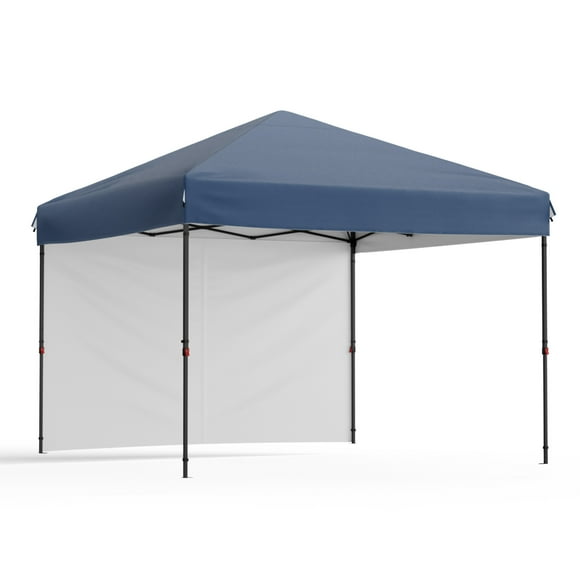 Carpa Plegable 3x3m para Exterior - Montaje Fácil por Una Individuo - Impermeable y Protección UV - Estructura Reforzada y Lona Oxford 210D Plateada - Incluye 1 Pared Lateral