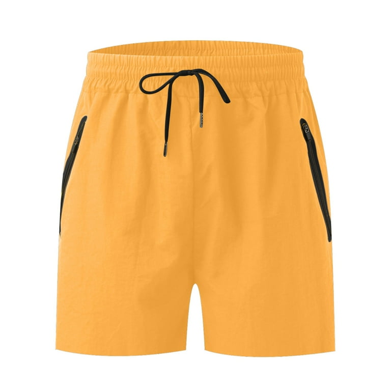Name Brand Shorts for Men 2k Basketball Male Summer Solid Color Zipper Pockets Striped Pants Pocket Drawstring Casual Sports Running Straight Shorts