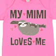 thumbnail image 4 of Inktastic My Mimi Loves Me Sloth Girls Baby Bodysuit, 4 of 5