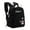 Black, variant on Travel Backpacks Custom Name Personalizable DIY Backpack for School Travel Elementary Bookbag Cute Small Backpack