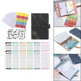 thumbnail image 1 of Carpeta de Cuaderno A6 de 6 Anillas con Pegatinas y Hojas de Presupuesto Sueltas Negro Sharpla, 1 of 8