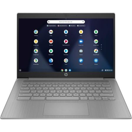 HP Chromebook 14a-ne0013dx Laptop, 14-Inch Full HD IPS Display, Intel Celeron N4120 Quad-Core Processor, 4GB RAM, 64GB eMMC Storage, Backlit Keyboard, Chrome OS