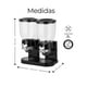 thumbnail image 2 of Dispensador de Cereal Doble Raganet Negro, 2 of 7