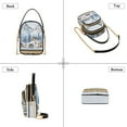 thumbnail image 3 of FORMRS Crossbody Bag for Women Quilted Travel Shoulder Cell Phone Purse with Chain Strap Handbag, Winter Village, 3 of 7