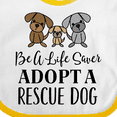 thumbnail image 4 of Inktastic Adopt a Rescue Dog Pet Boys or Girls Baby Bib, 4 of 4