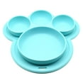 thumbnail image 1 of Kids Silicone Bear Paw Dinner Plate Feeding Bowls Tableware With Hanging Hole New Household Supplies, 1 of 2