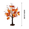thumbnail image 3 of Red Fruit Maple Leaf Tree Light, LED Thanksgiving Decoration for Indoor Party Home Festive Lighting, 3 of 8