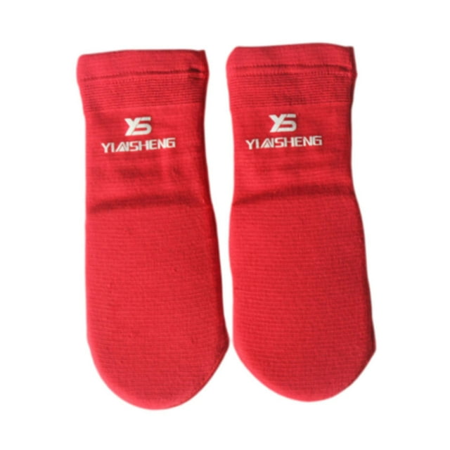 bedienty Muay Thai Ankle Support Wraps Ankle Protector for Sparring Grappling Kicking Red M Red S