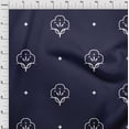 thumbnail image 4 of oneOone Cotton Poplin Navy Blue Fabric Block Diy Clothing Quilting Fabric Print Fabric By Yard 42 Inch Wide, 4 of 6