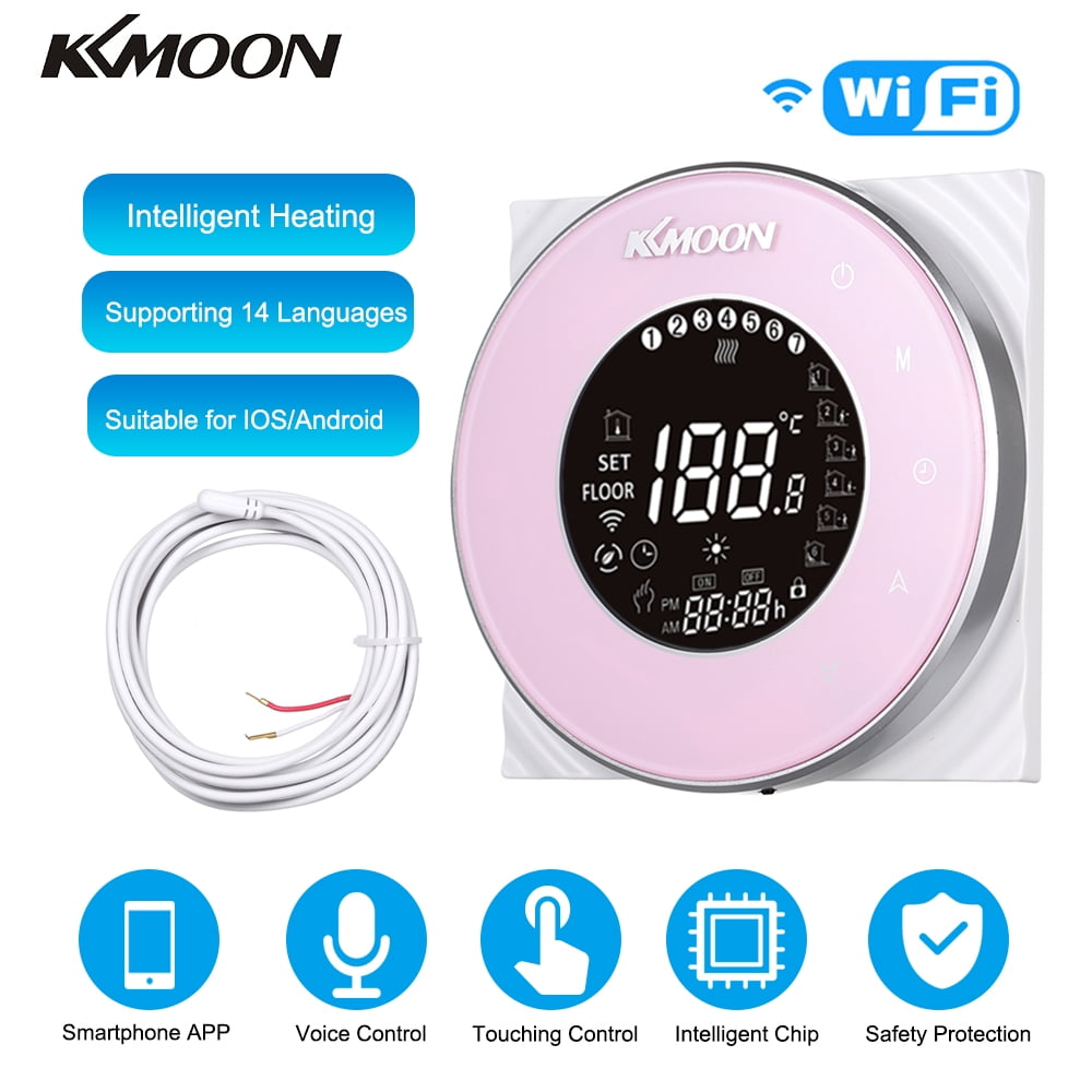 Digital Underfloor Heating Thermostat Includes Floor /& Air Sensor White Back Light Max 16Amp Load Suitable For Almost All Electric Heating Systems