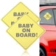 thumbnail image 1 of sweethay Paquete de 2 pegatinas para ventana de coche con señal de bebé a bordo, autoadhesivas, universales, para vehículos, camiones, Vehículos, repuestos y accesorios Mis, 1 of 6