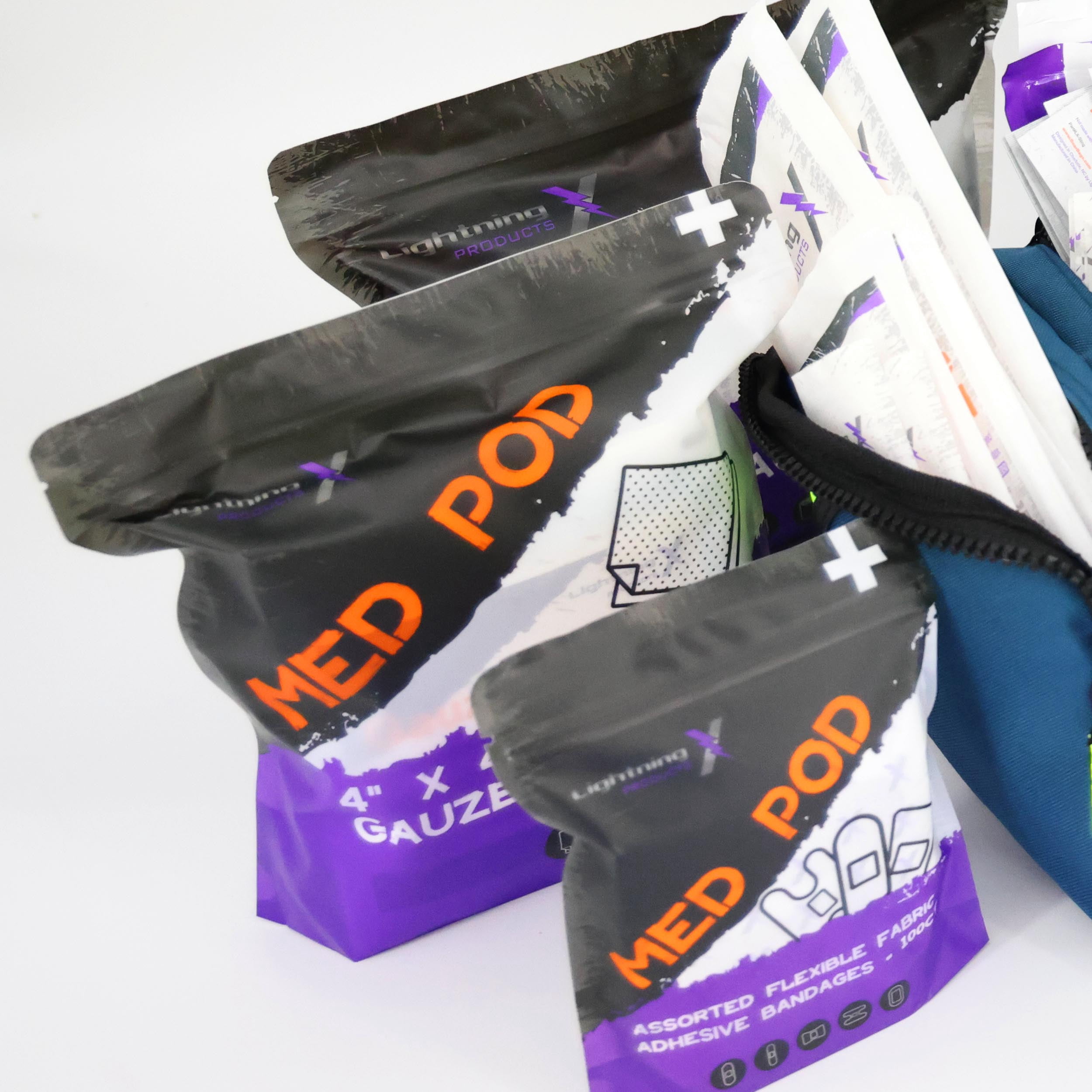 Lightning X Value Compact Medic First Responder EMS/EMT Stocked Trauma Bag w/Standard Fill Kit A