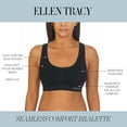 thumbnail image 3 of Ellen Tracy Women's Seamless Built Up Bra With Logo 2-Pack, 3 of 3