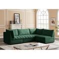 thumbnail image 3 of Meridian Furniture Jacob Green Velvet Modular Sectional, 3 of 12