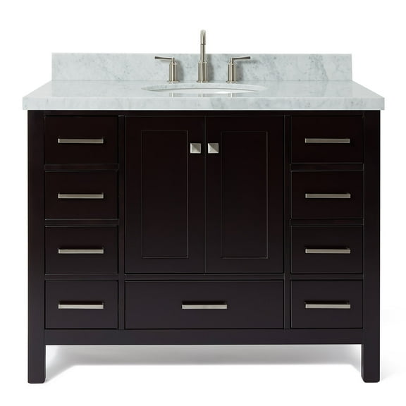 Ariel A043S-VO-ESP Cambridge 43" Free Standing Single Basin Vanity Set - Brown