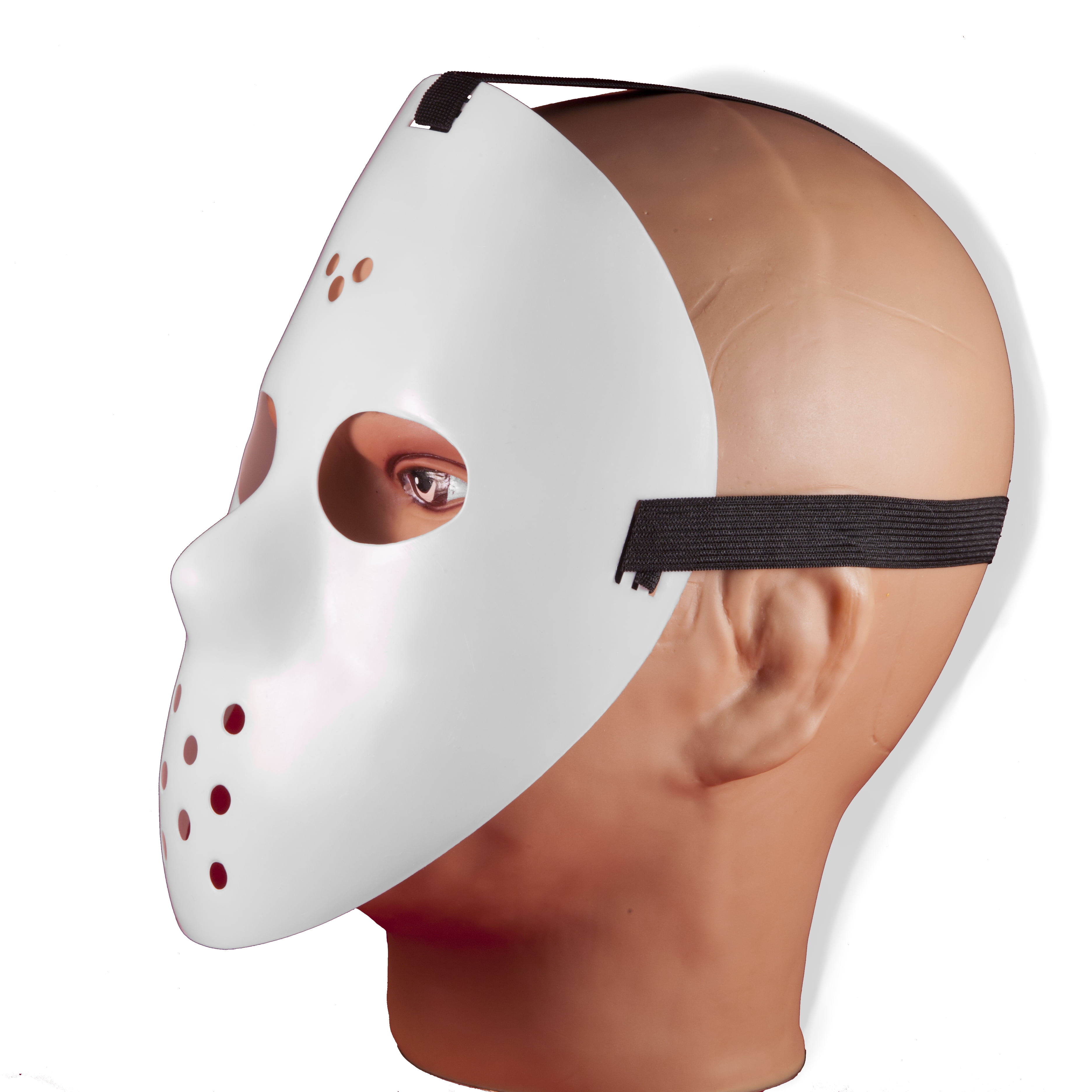 Adult Plain White Halloween Style Hacker Horror Hockey Face Masks Halloween