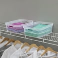 thumbnail image 4 of Sterilite Short Storage Bin Plastic, Clear, Set of 8, 4 of 9