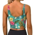 thumbnail image 3 of Lsque Pineapple Printed Women'S Sports Bra, Compression, Moisture Wicking, High-Impact Sports Bra For Women,Supportive sports bra-XX-Large, 3 of 9