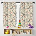 thumbnail image 5 of Blackout Kids Curtains,Beige Dinosaurs Text Pattern Childrens Insulated Curtains Set Of 2,Bedroom Essentials,Toddler Room Decor 42"x54", 5 of 5