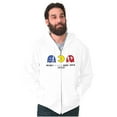 thumbnail image 5 of PACMAN Ready…Game Over Funny Ghosts Zip Up Hoodie Men's Women's Brisco Brands M, 5 of 6