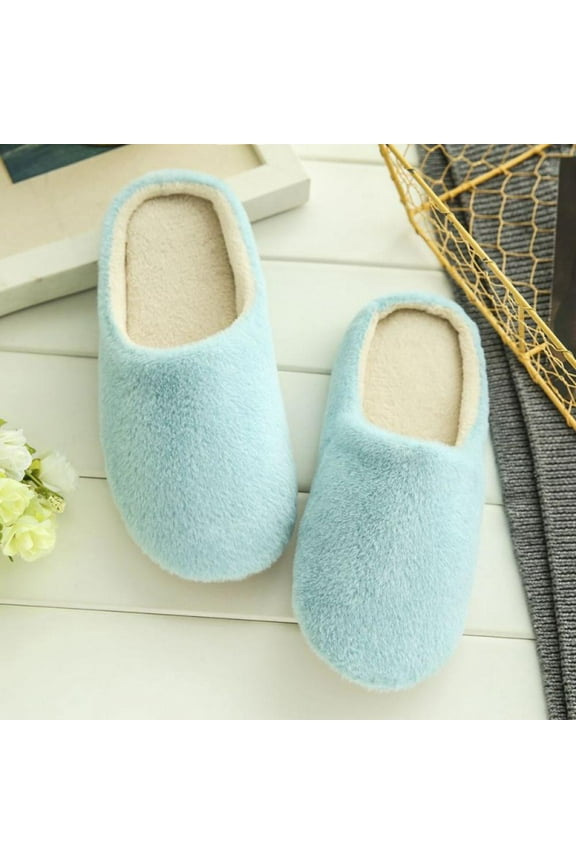 Women Winter Warm Ful Slippers Cotton Sheep Home Slippers