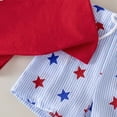 thumbnail image 4 of Kogui Toddler Baby Boy Summer Outfit Set Summer Toddler Baby Boy Clothes Aunties Boy Outfits Short Sleeve Tops Shorts Set 6 12 Months (Watermelon Red,6-12 Months), 4 of 6
