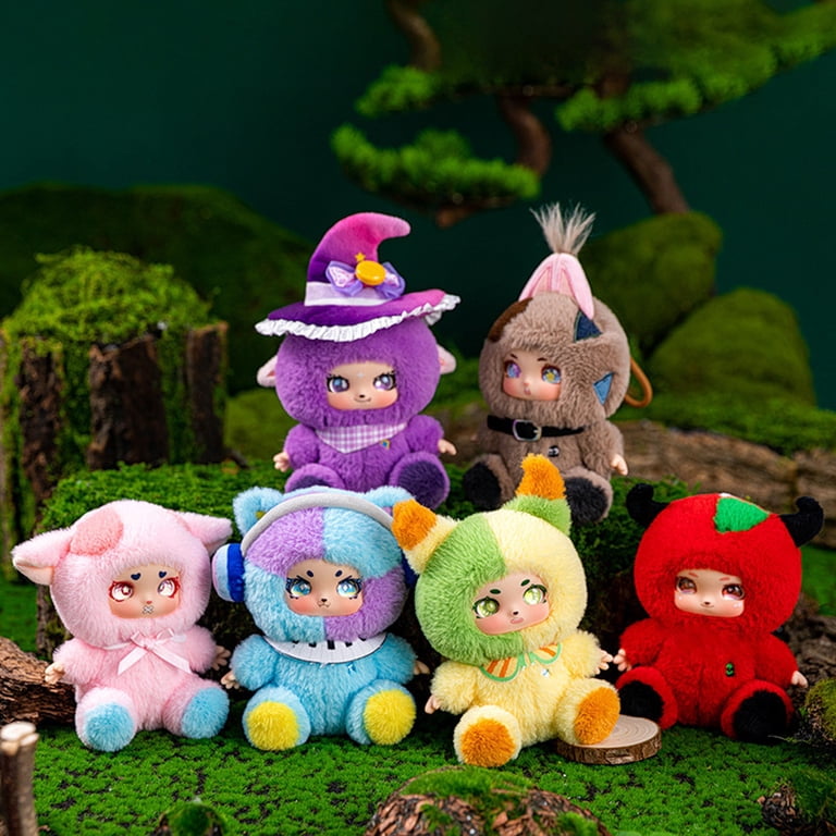 WhimsyHive Cartoon Cute Plush Doll Keychain Small Pendant - Kids