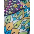thumbnail image 5 of 1pc Mandala Print Beach Towel, Red Violet Microfiber Soft Absorbent Swimming Towel For Outdoor, 5 of 5