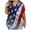 2-14-Blue, variant on SELONE Red White Blue Shirts Independence Day Going out Tops for Women Summer Shirts Round Neck Short Sleeve Tops Regular Blouse Womens American Flag Apparel Plus Size Patriotic Clothing Gray XXL