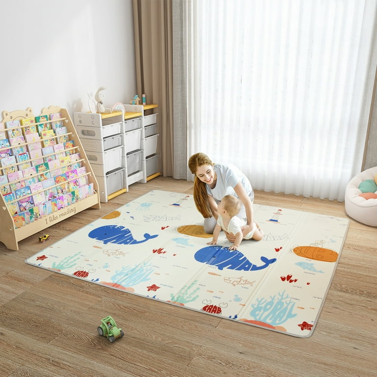 Foldable Extra Large Waterproof Activity Baby Play Mat (71x79