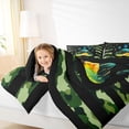 thumbnail image 4 of Erosebridal Happy Camping 7 Pieces Bedding Comforter Set,Rustic Camouflage Print Bear Paw Full Bedding Set For Boys Kids,Reversible black, 4 of 7