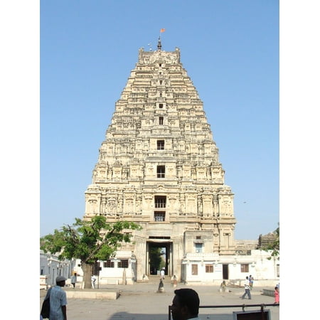 Canvas Print UNESCO Site India Virupaksha Temple Karnataka Hampi Stretched Canvas 10 x (Best Home Decor Sites India)