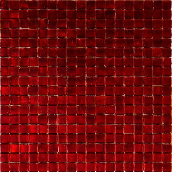Apollo Tile Skosh 11.6 in. x 11.6 in. Glossy Ruby Red Glass Mosaic Wall and Floor Tile (18.69 sq. ft./case) (20-pack)