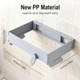 thumbnail image 3 of Foldable Trash Bag Holder, Hanging Trash Can, for Garbage Bags with Fixing Snap for Kitchen Cabinet Doors, Gray, 3 of 8