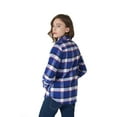 thumbnail image 5 of Women's Flannel Shirt 100% Cotton Pre Washed Vintage Look Full Sleve Plaid Shirt, 5 of 6