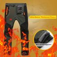 thumbnail image 3 of Pre-Owned LCANCAN Men Women Fleece Winter Pants Ski Trekking Hiking Camping Waterproof Pants Outdoor Soft Shell Thick Thermal Cargo Trousers, 3 of 6