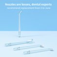 thumbnail image 4 of Punta De Hilo Dental De Agua De Alta Presión Cuidado De Los Dientes Punta De Hilo Dental De Agua De Alta Presión Para Los Bolsillos De Los Dientes Forro De La Lengua Tirantes Limpieza 4 Piezas Inevent CE002842-00, 4 of 6