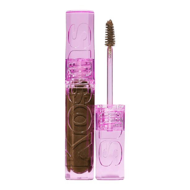 Kosas Air Brow Tinted Gel con ingredientes veganos limpios para cejas esponjosas, completas y saludables de larga duración (marrón medio)