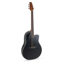 Ovation Applause Mid Depth Acoustic Electric Guitar - Black Satin - AE44-5S