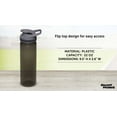 thumbnail image 4 of Sports Water Bottles 22 oz. Set of 10, Bulk Pack - Reusable, Leak proof, With lids - Charcoal, 4 of 5