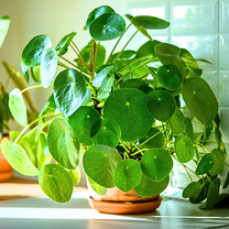 Money Plant, Pilea Peperomioides Live Plant, Peperomia pilea, 2 inch Pot for Indoor Houseplant