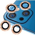 thumbnail image 1 of Compatible with iPhone 14 14 Plus Camera Lens Protector Bling (6.1 & 6.7inch), Apple Camera Cover Glitter Sparkly with Glass Clear, Back Camera Lenses Protection Accessories for Women Girl, (Gold), 1 of 5